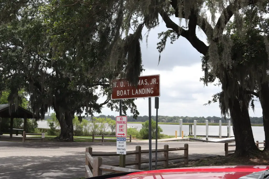 Sign for WO Thomas Boat Landing