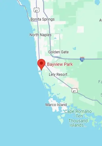 google map of Bayview Park in Naples, Fl