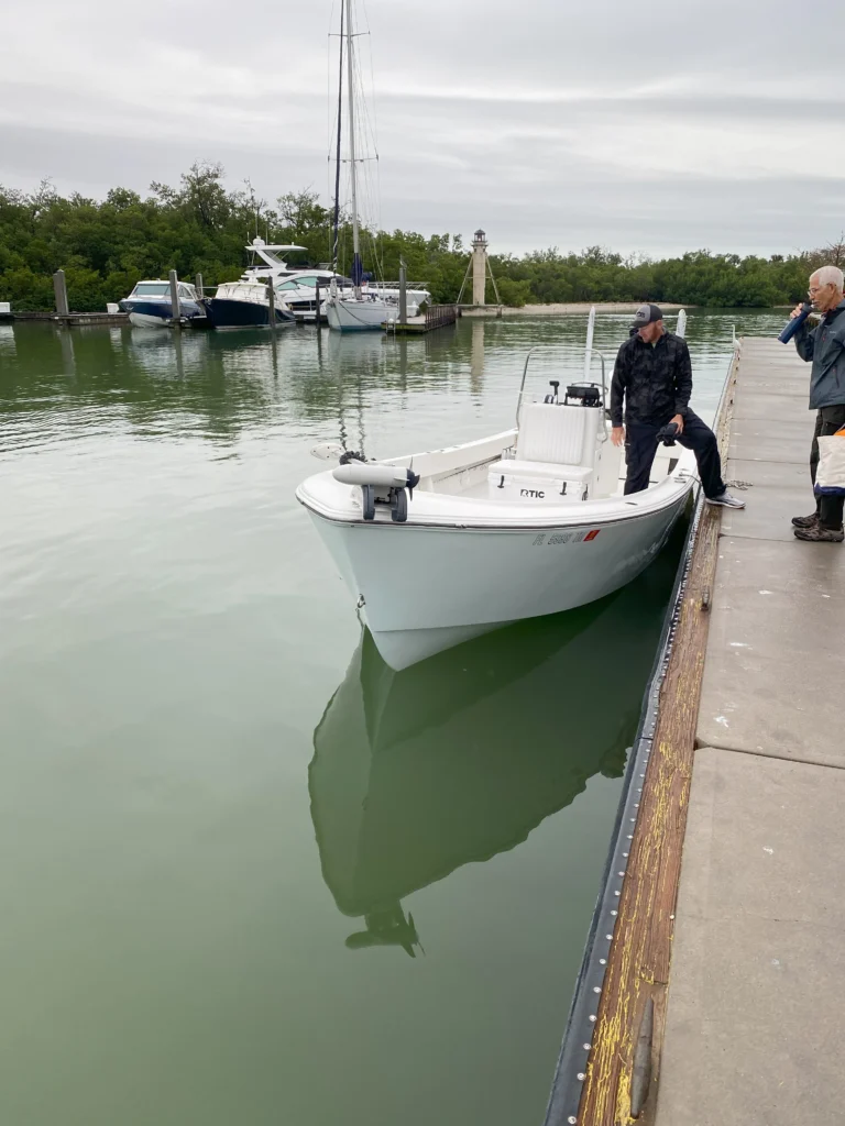 Captain Ben Geroy picks up a customer at Bayview Park in Naples Florida