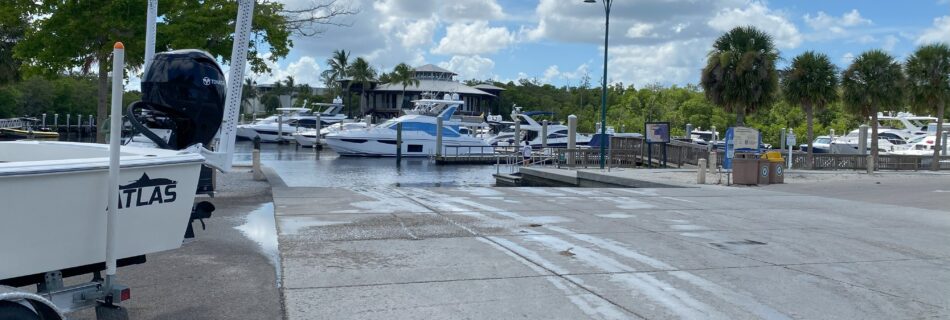 boat ramp at Bayview Park in Naples, Fl