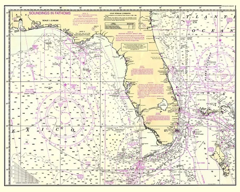 Nautical map of Florida