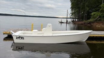 Atlas Boatworks 23F at a dock